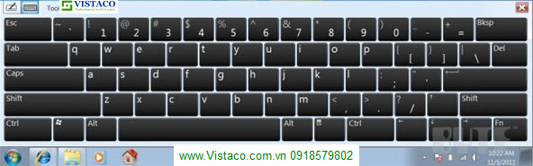 on screen keyboard Windown7